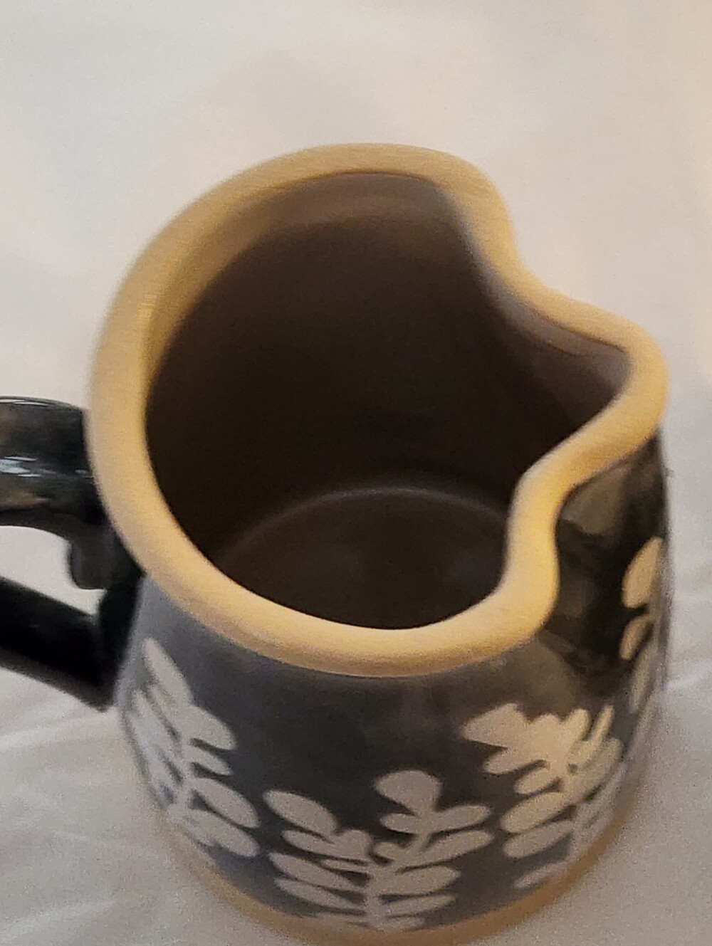 Mud Pie Stoneware Jug Cream & Sugar Set Greyish-Blue & White French Country - Picture 5 of 10